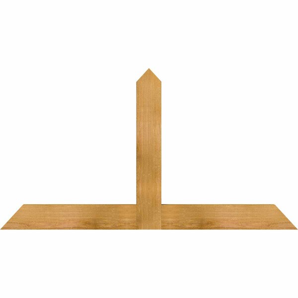 Ekena Millwork Portland Rough Sawn Timber Gable Bracket, Western Red Cedar, 48"W x 26"H x 2"D x 4"F, 13/12 Pitch GBW048X26X0204POR00RWR - main